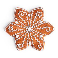 snowflake gingerbread