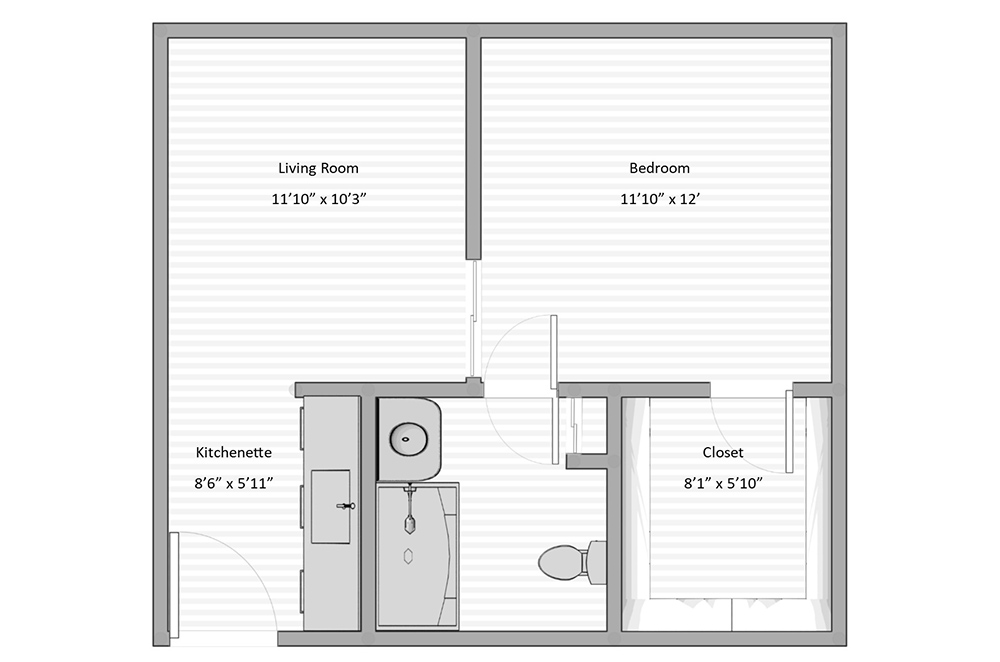 Assisted Living 1 Bedroom Suite